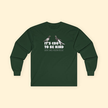 Long Sleeve Tee | FUNDRAISER | Great Lakes Pigeon Rescue - Detezi Designs - 72385727429382727641