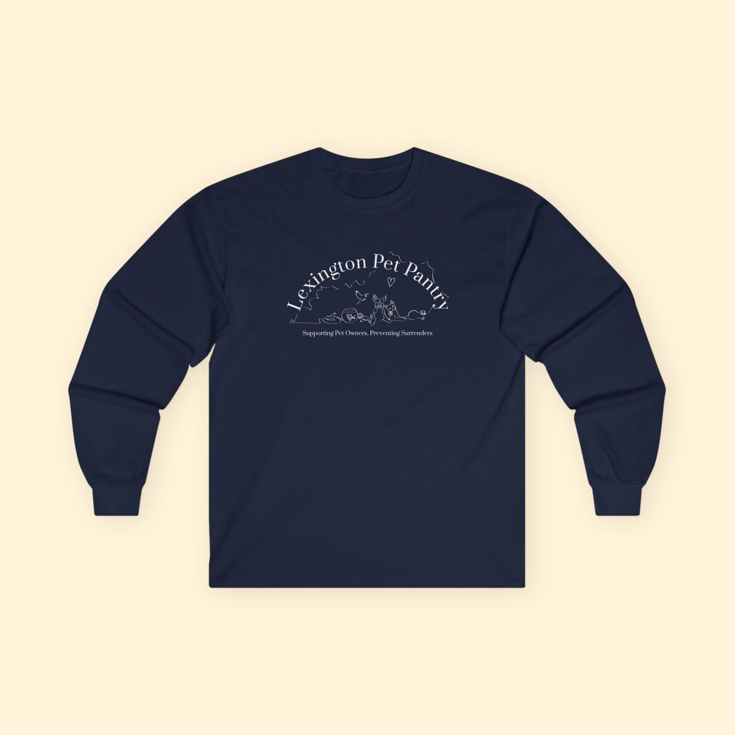 Long Sleeve Tee | FUNDRAISER | Lexington Pet Pantry - Detezi Designs - 24776837547778687564