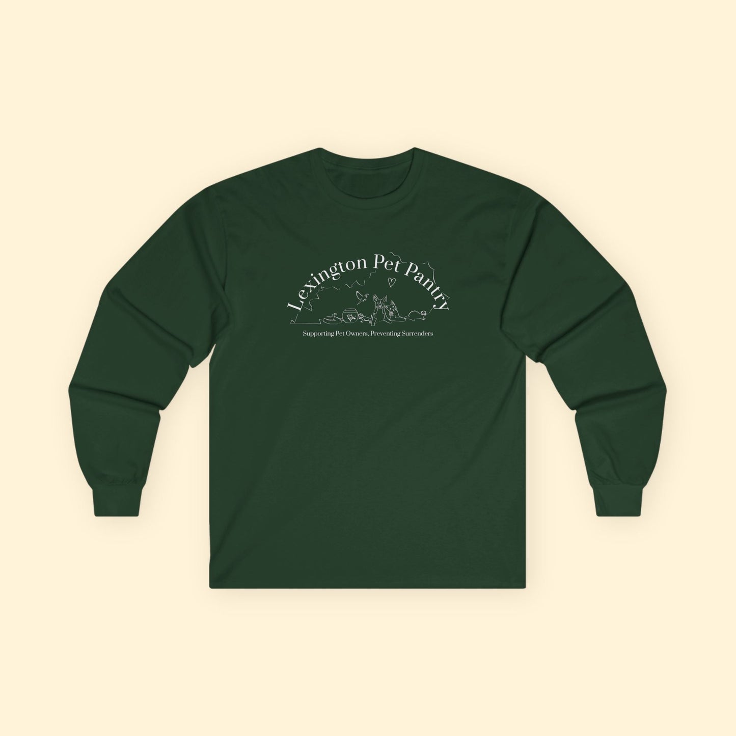 Long Sleeve Tee | FUNDRAISER | Lexington Pet Pantry - Detezi Designs - 33528450221210175783