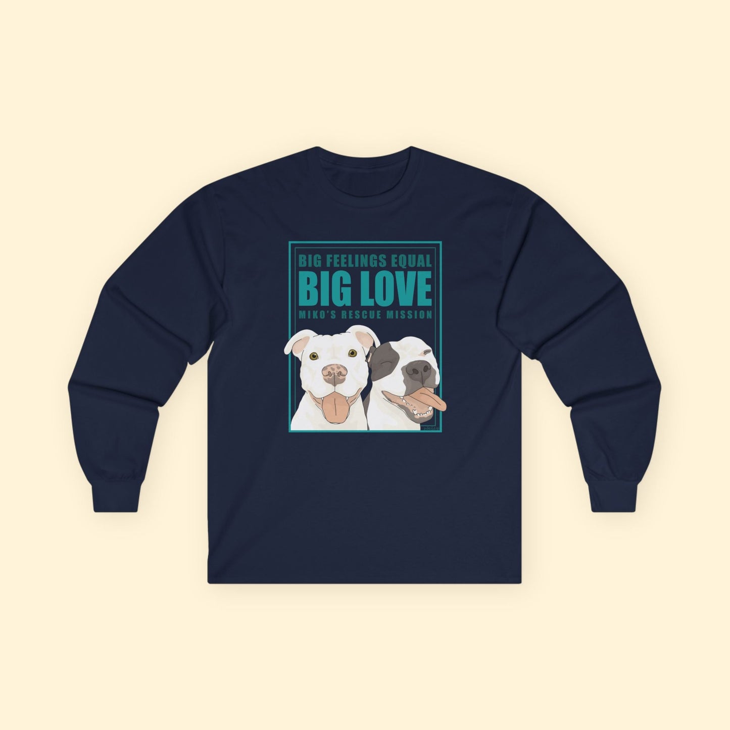 Long Sleeve Tee | FUNDRAISER | Miko's Rescue Mission - Detezi Designs - 21579639179404618711