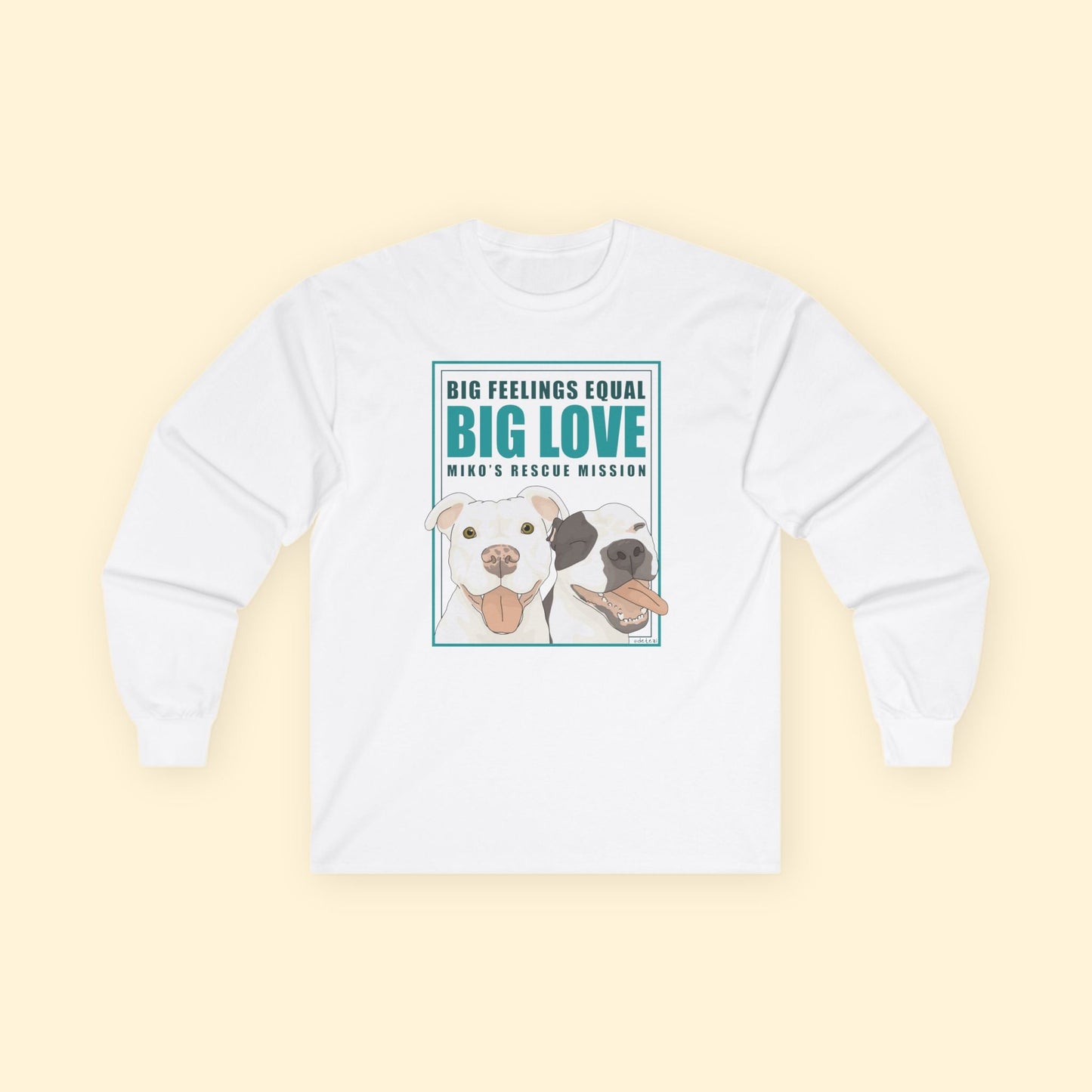 Long Sleeve Tee | FUNDRAISER | Miko's Rescue Mission - Detezi Designs - 26640147254639175153