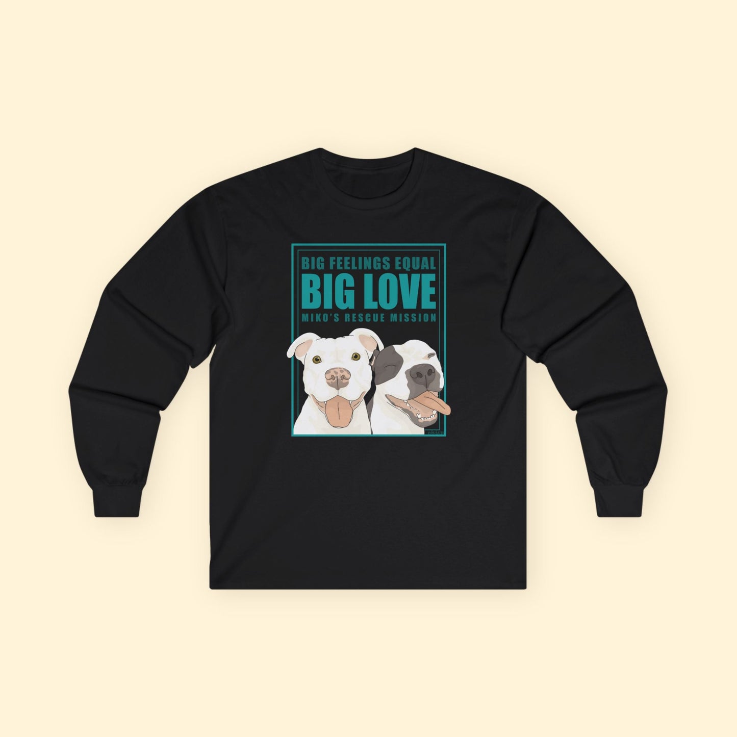 Long Sleeve Tee | FUNDRAISER | Miko's Rescue Mission - Detezi Designs - 28122557275048749275