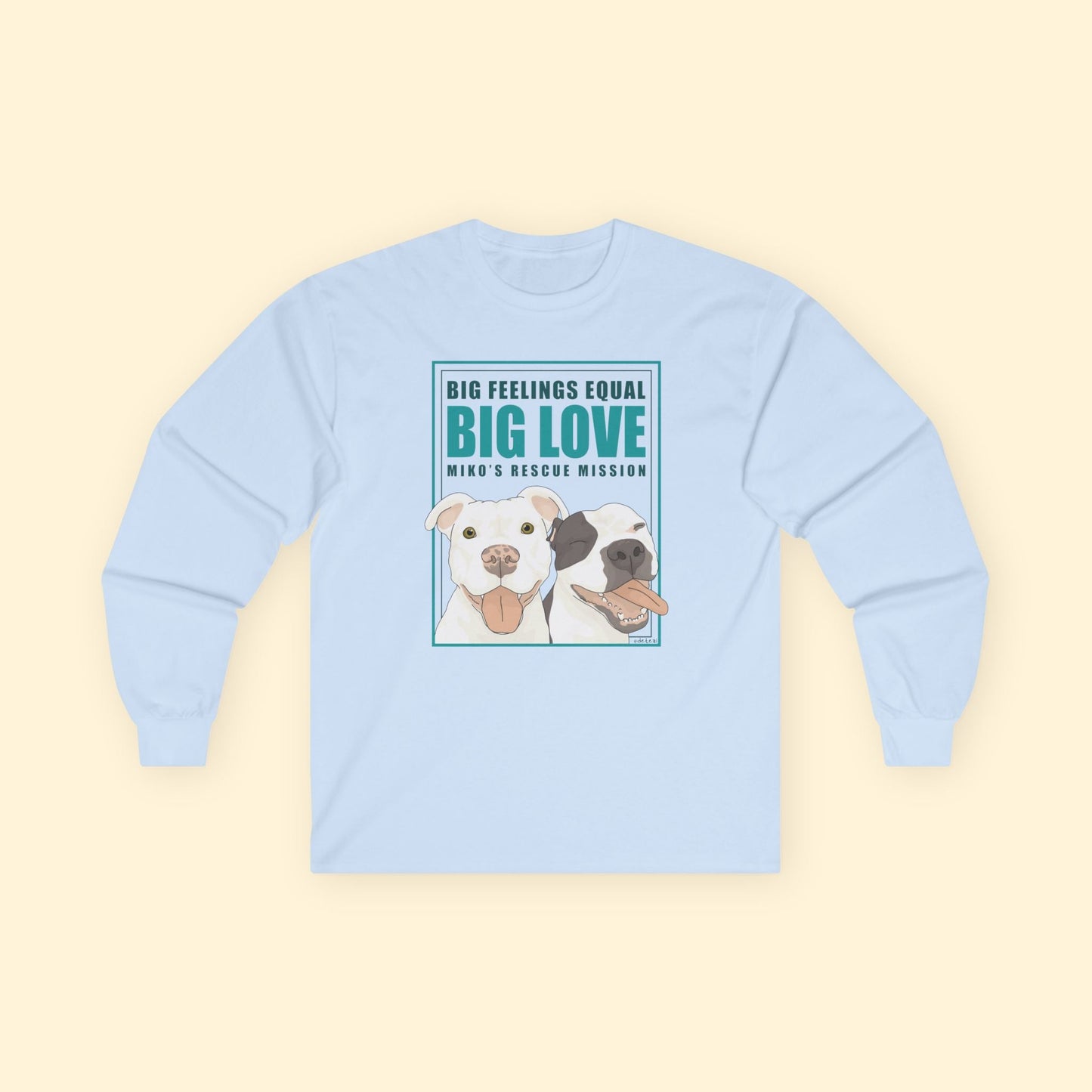 Long Sleeve Tee | FUNDRAISER | Miko's Rescue Mission - Detezi Designs - 81344446122707895736