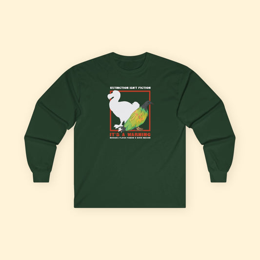 Long Sleeve Tee | FUNDRAISER | Moose's Flock | Extinction is a Warning - Detezi Designs - 12066041338031228954
