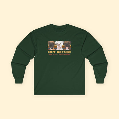 Long Sleeve Tee | FUNDRAISER | New Jersey Boxer Rescue | Adopt, Don't Shop! - Detezi Designs - 12600046564273257886