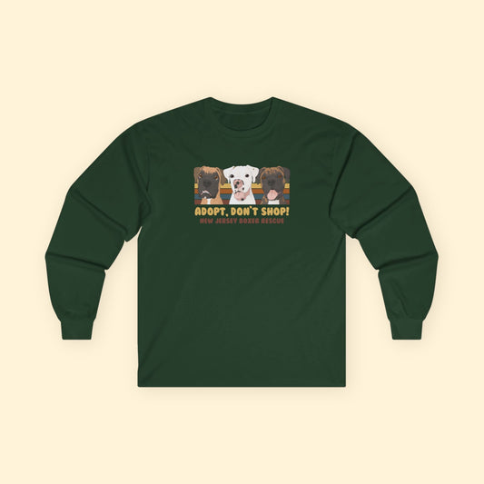 Long Sleeve Tee | FUNDRAISER | New Jersey Boxer Rescue | Adopt, Don't Shop! - Detezi Designs - 12600046564273257886