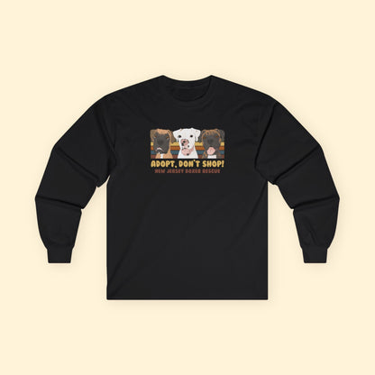 Long Sleeve Tee | FUNDRAISER | New Jersey Boxer Rescue | Adopt, Don't Shop! - Detezi Designs - 23586892707964753827