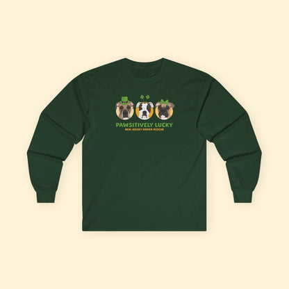 Long Sleeve Tee | FUNDRAISER | New Jersey Boxer Rescue | St. Patrick's Day - Detezi Designs - 17338810695236271651