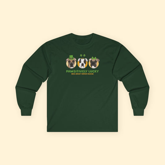 Long Sleeve Tee | FUNDRAISER | New Jersey Boxer Rescue | St. Patrick's Day - Detezi Designs - 17338810695236271651