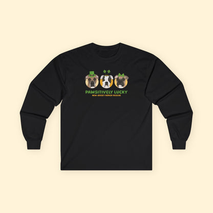 Long Sleeve Tee | FUNDRAISER | New Jersey Boxer Rescue | St. Patrick's Day - Detezi Designs - 22756489353734152387