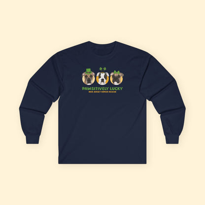 Long Sleeve Tee | FUNDRAISER | New Jersey Boxer Rescue | St. Patrick's Day - Detezi Designs - 33625678352981871944