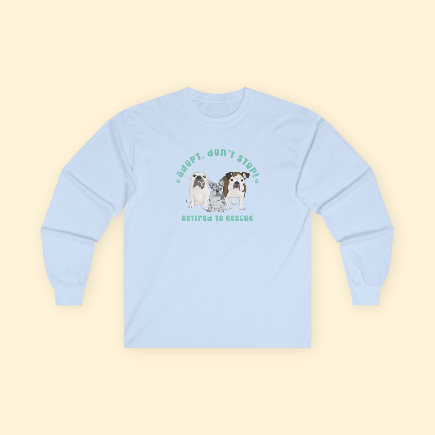 Long Sleeve Tee | FUNDRAISER | Retired to Rescue - Detezi Designs - 13193345131511424161