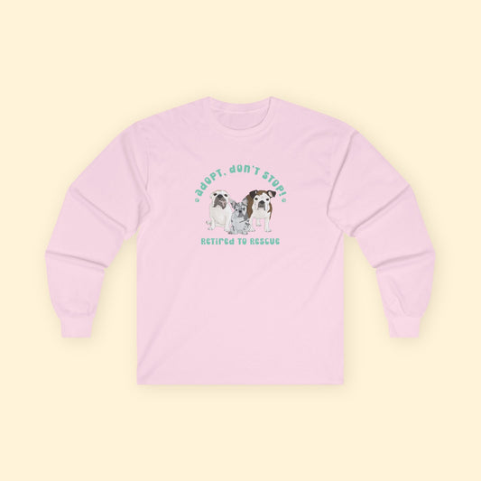 Long Sleeve Tee | FUNDRAISER | Retired to Rescue - Detezi Designs - 15683554879432287057