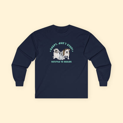 Long Sleeve Tee | FUNDRAISER | Retired to Rescue - Detezi Designs - 45224142121862338226
