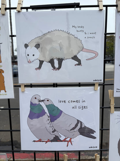 Love Comes in All Sizes | Giclee Fine Art Print - Detezi Designs - 