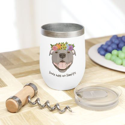 Love Has No Limits | Wine Tumbler - Detezi Designs-46033090259398752522