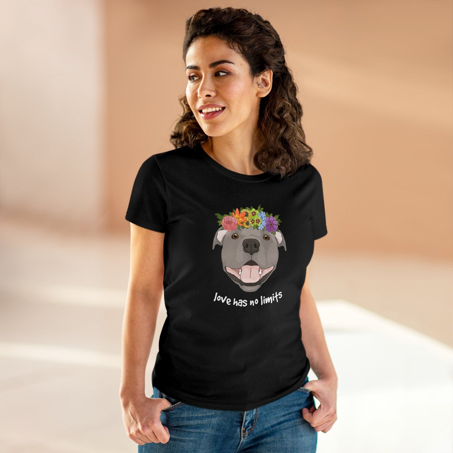 Love Has No Limits | Women's Midweight Cotton Tee - Detezi Designs - 10224720954369121388