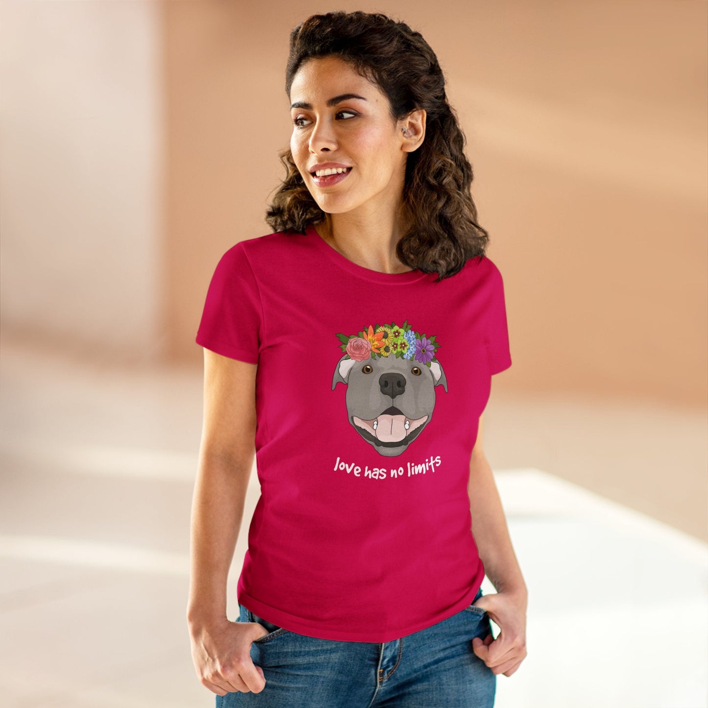 Love Has No Limits | Women's Midweight Cotton Tee - Detezi Designs - 10224720954369121388