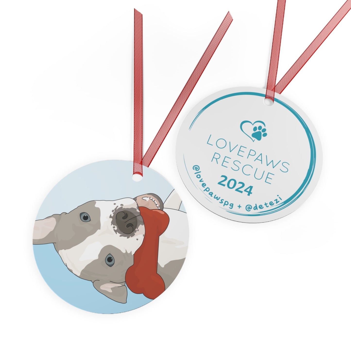 LOVEPAWS | FUNDRAISER | 2024 Holiday Ornament - Detezi Designs - 56788235299218526997