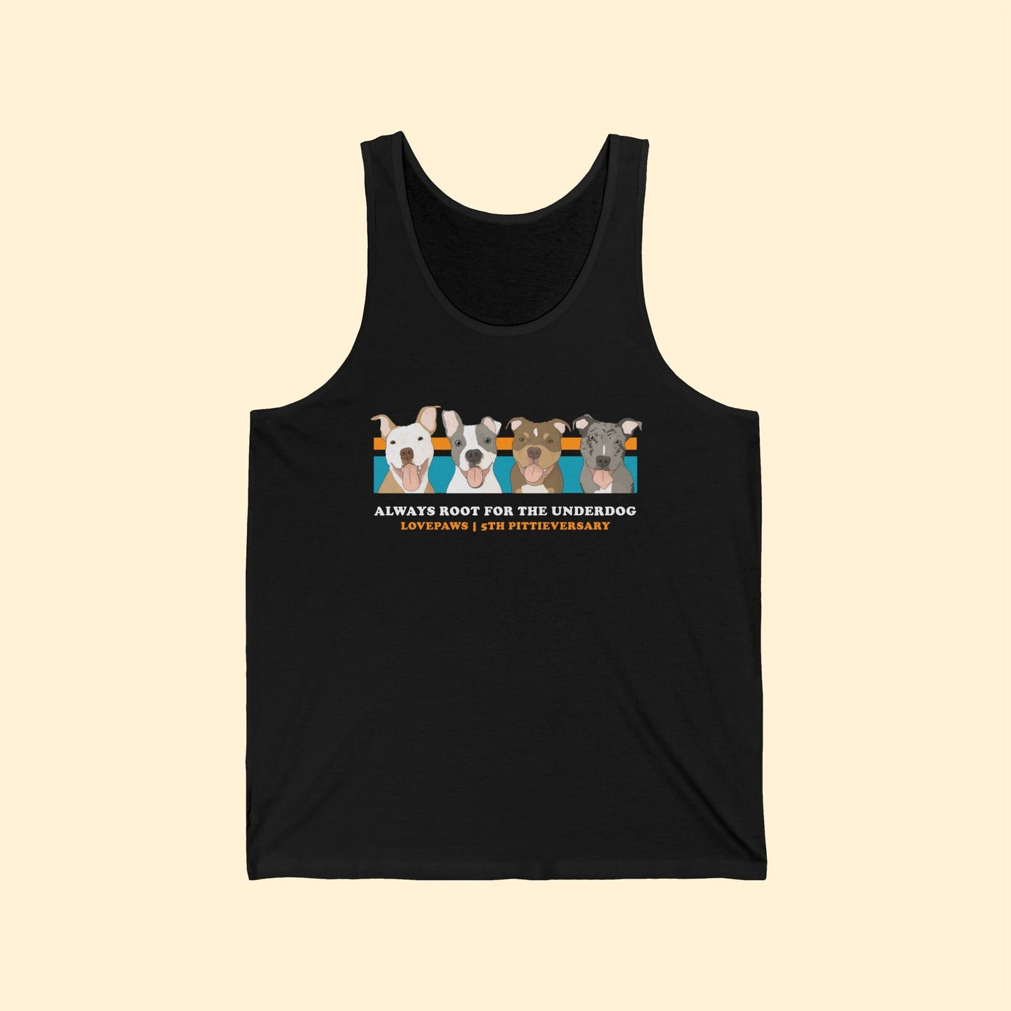 LOVEPAWS | FUNDRAISER | Unisex Jersey Tank - Detezi Designs - 11404844554093021065