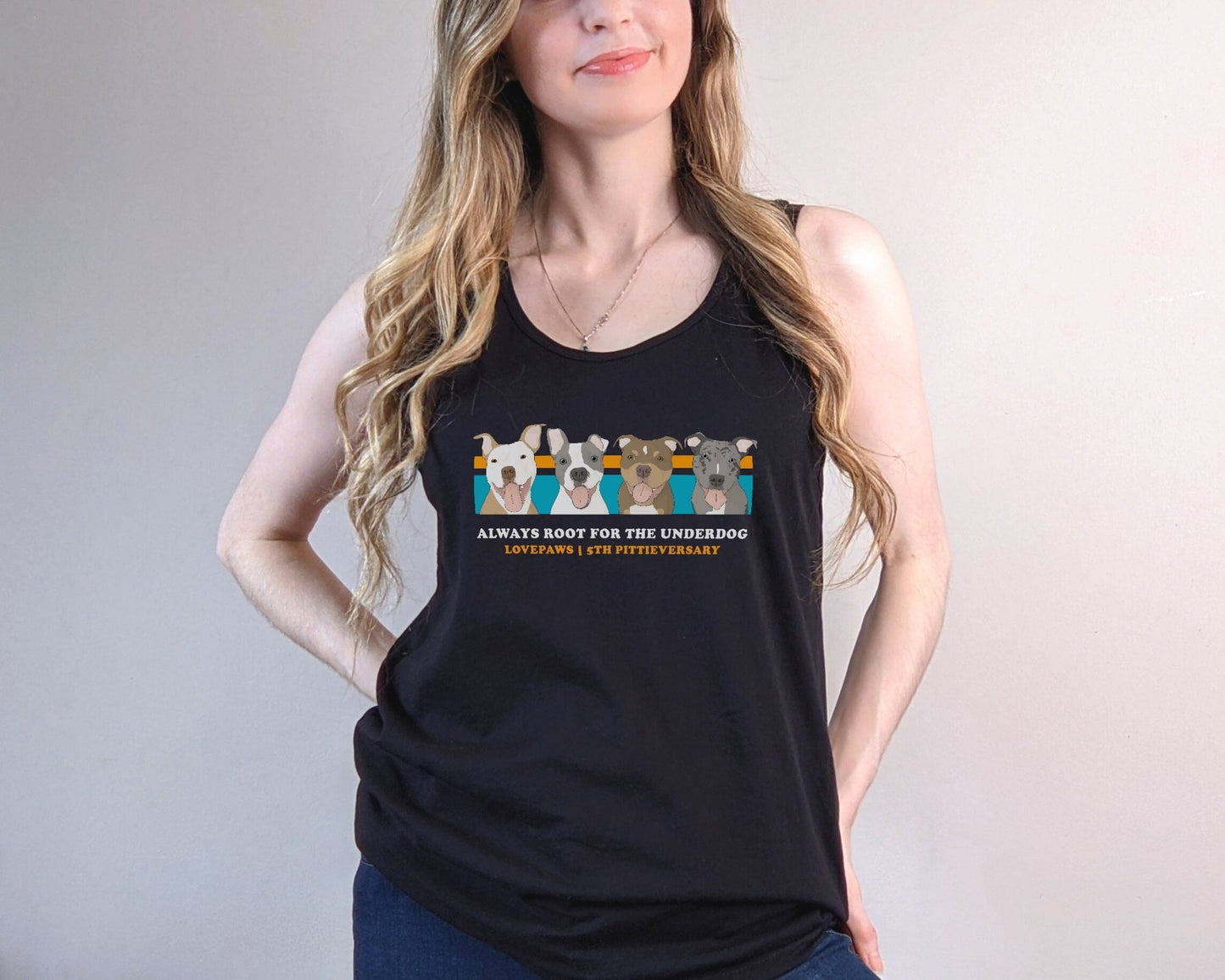 LOVEPAWS | FUNDRAISER | Unisex Jersey Tank - Detezi Designs - 73270551765634976524