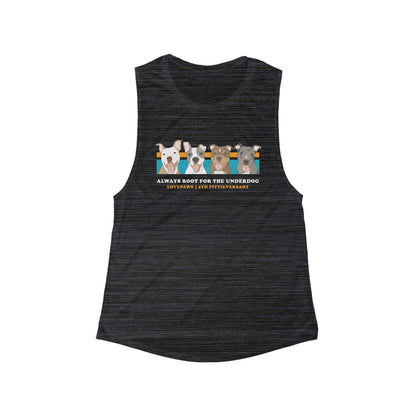 LOVEPAWS | FUNDRAISER | Women's Flowy Scoop Muscle Tank - Detezi Designs - 28921176373468019408