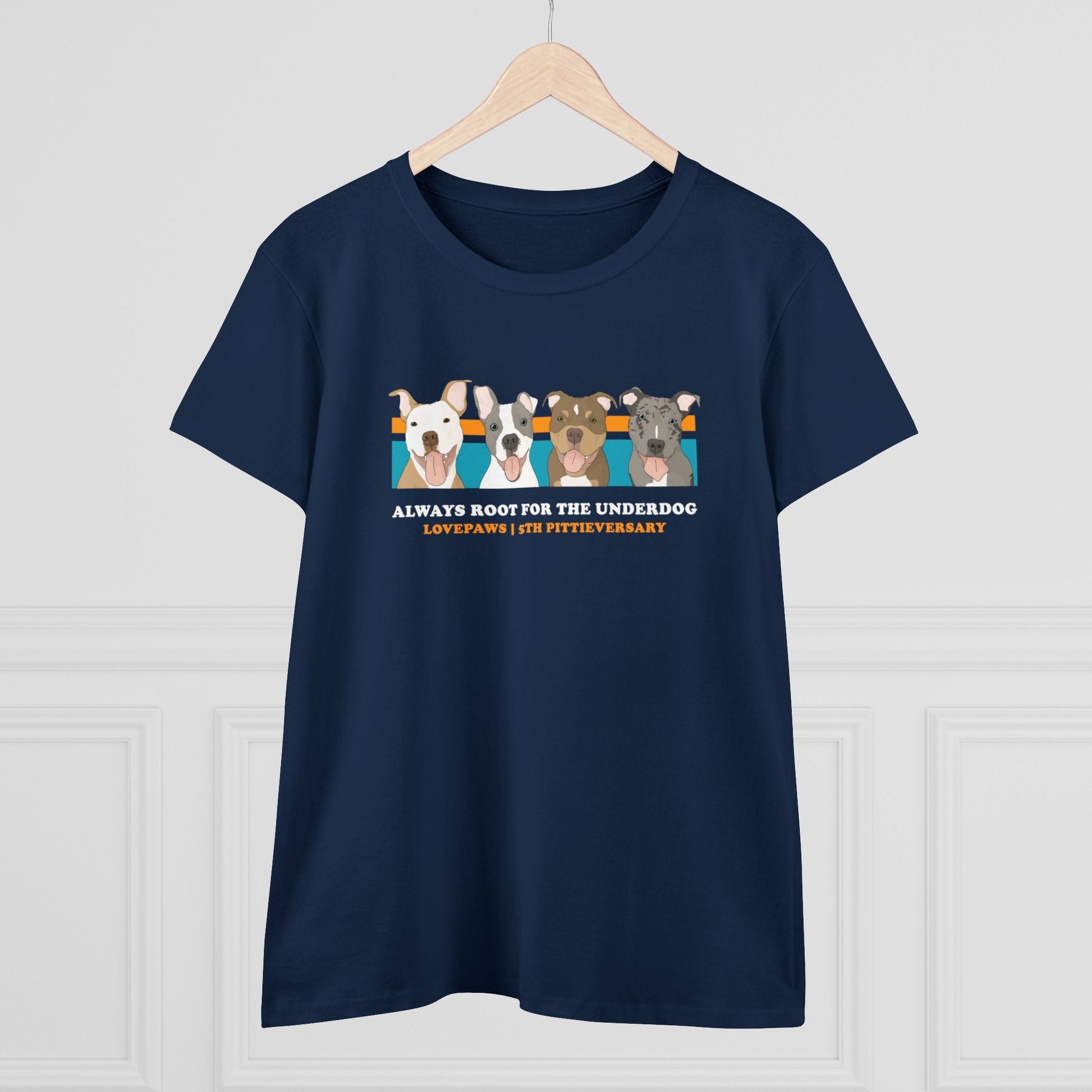 LOVEPAWS | FUNDRAISER | Women's Midweight Cotton Tee - Detezi Designs - 11927597055749336574