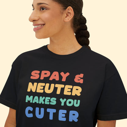 Makes You Cuter | Comfort Colors Boxy Tee - Detezi Designs - 10830998313887083602