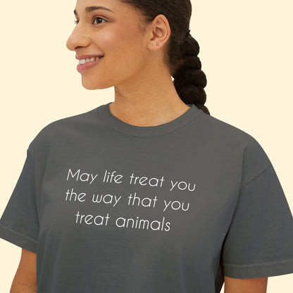 May Life Treat You | Comfort Colors Boxy Tee - Detezi Designs - 22757954118008812197