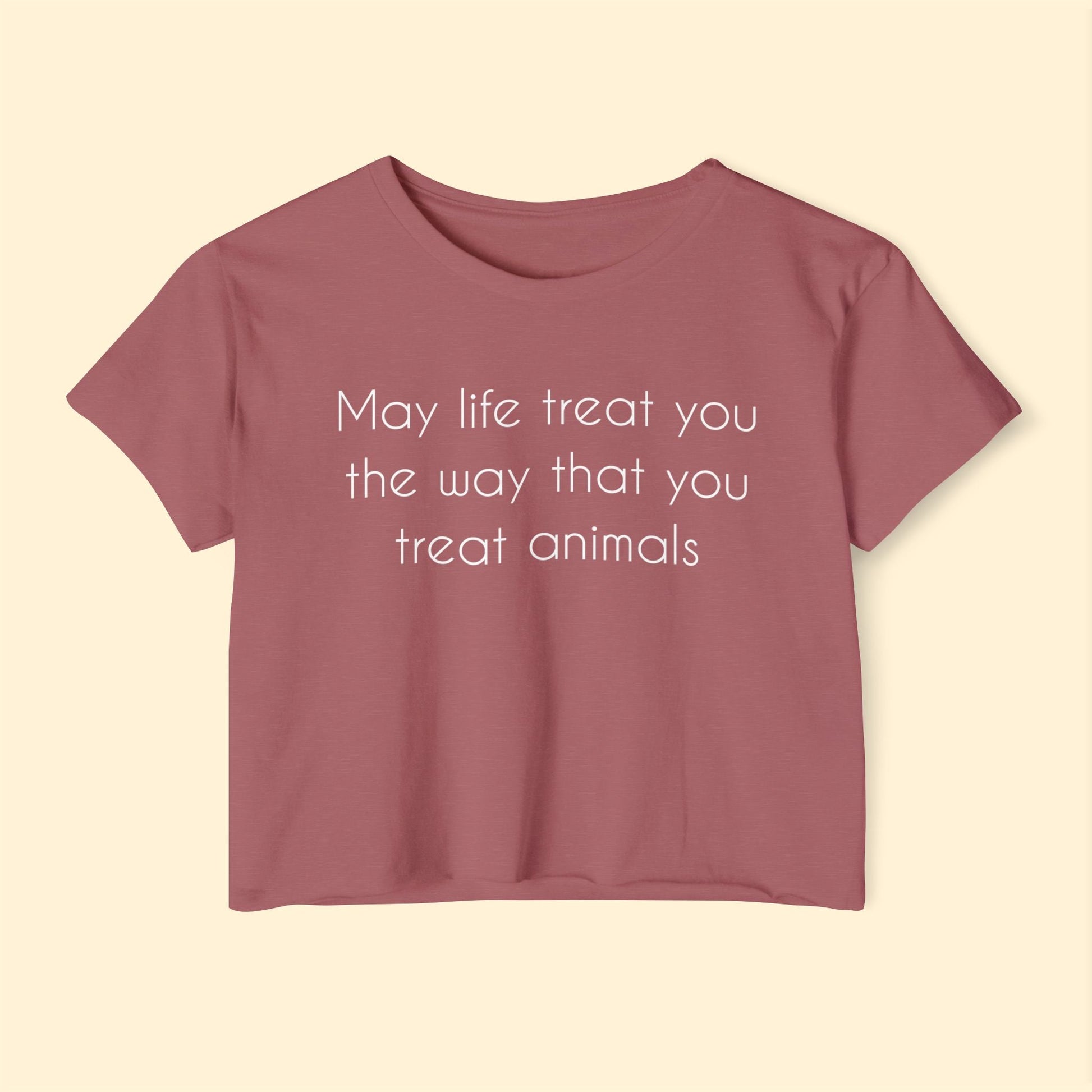 May Life Treat You The Way That You Treat Animals | Festival Crop Top - Detezi Designs - 21694059768504479302
