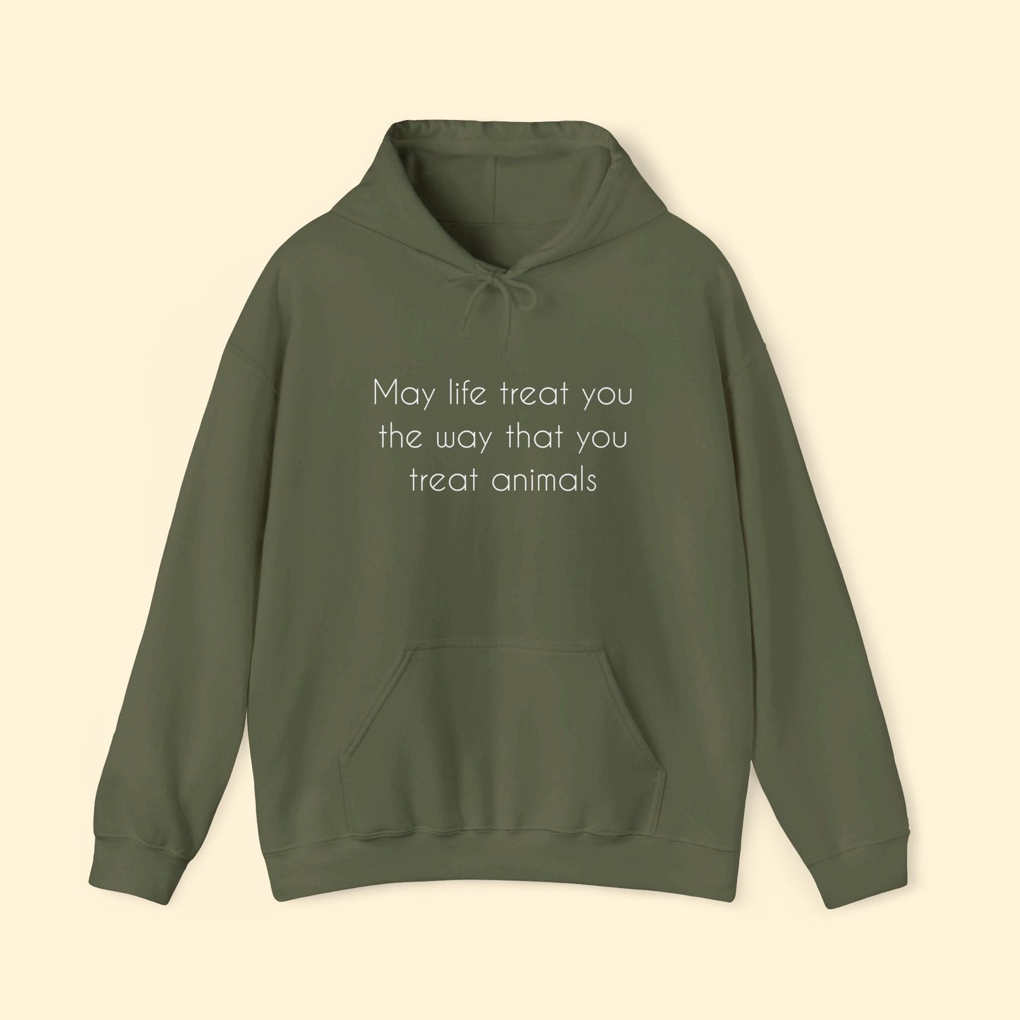 May Life Treat You The Way That You Treat Animals | Hooded Sweatshirt - Detezi Designs - 11236745802276853175