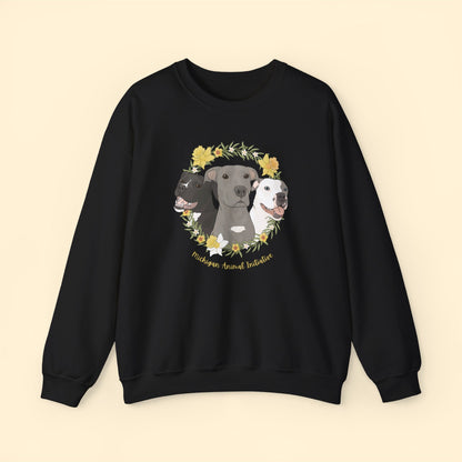 Michigan Animal Initiative | FUNDRAISER | Crewneck Sweatshirt - Detezi Designs - 19124746390974100077