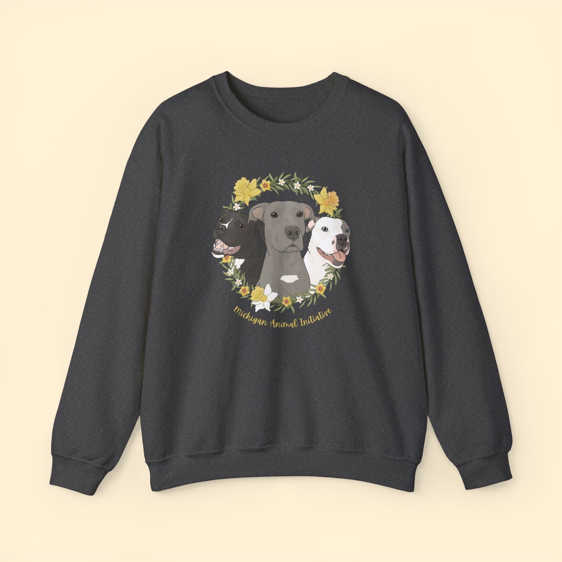 Michigan Animal Initiative | FUNDRAISER | Crewneck Sweatshirt - Detezi Designs - 92775356517876134579