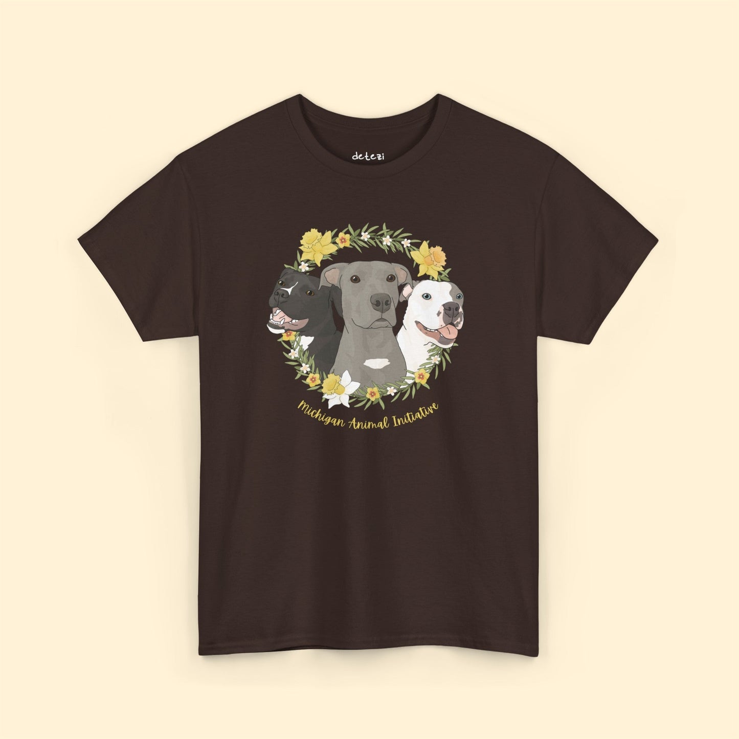 Michigan Animal Initiative | FUNDRAISER | Unisex T - shirt - Detezi Designs - 29718564350898056209