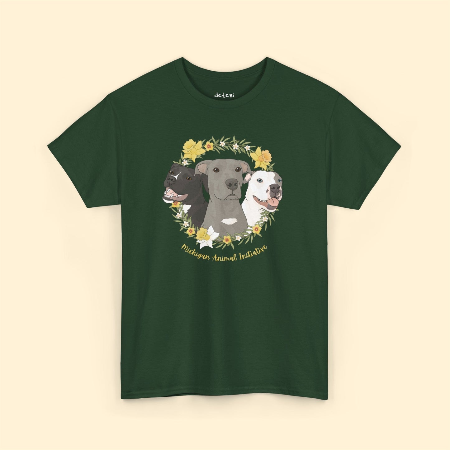 Michigan Animal Initiative | FUNDRAISER | Unisex T - shirt - Detezi Designs - 30352706909079542270