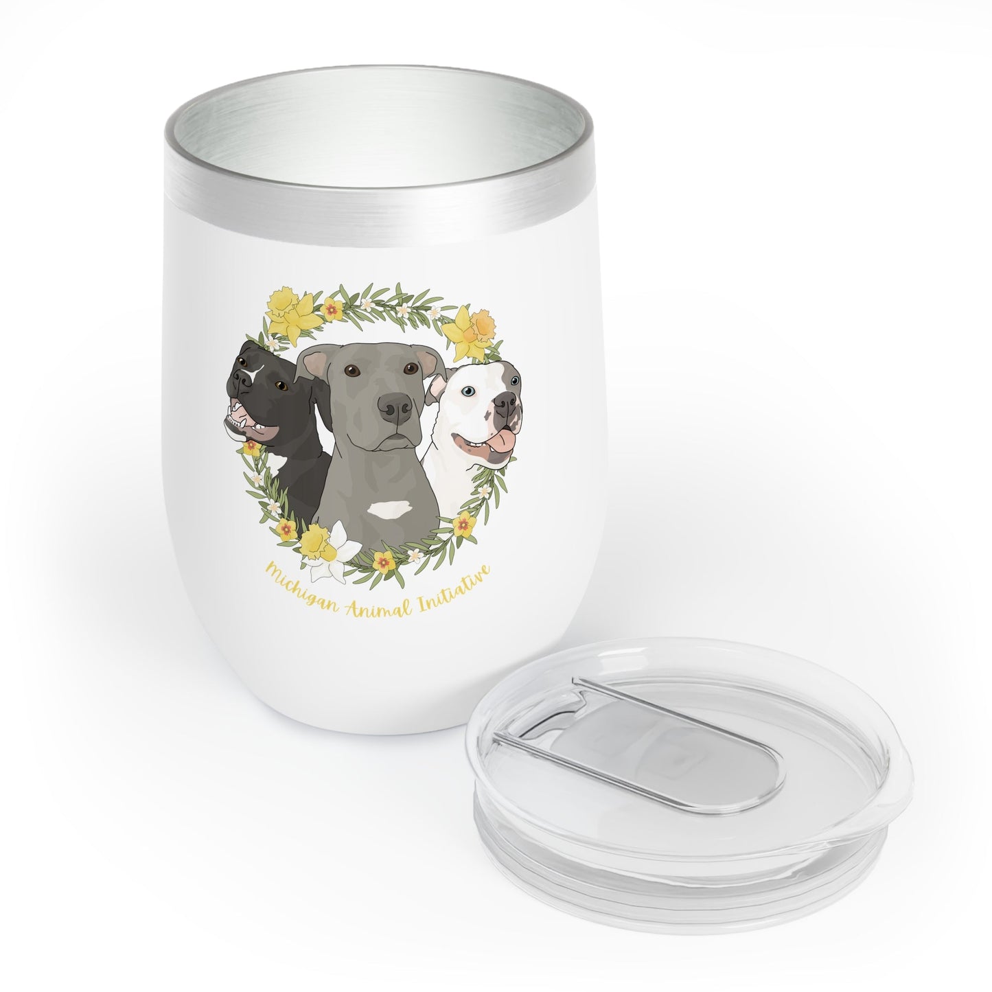 Michigan Animal Initiative | FUNDRAISER | Wine Tumbler - Detezi Designs - 10597667523705812555