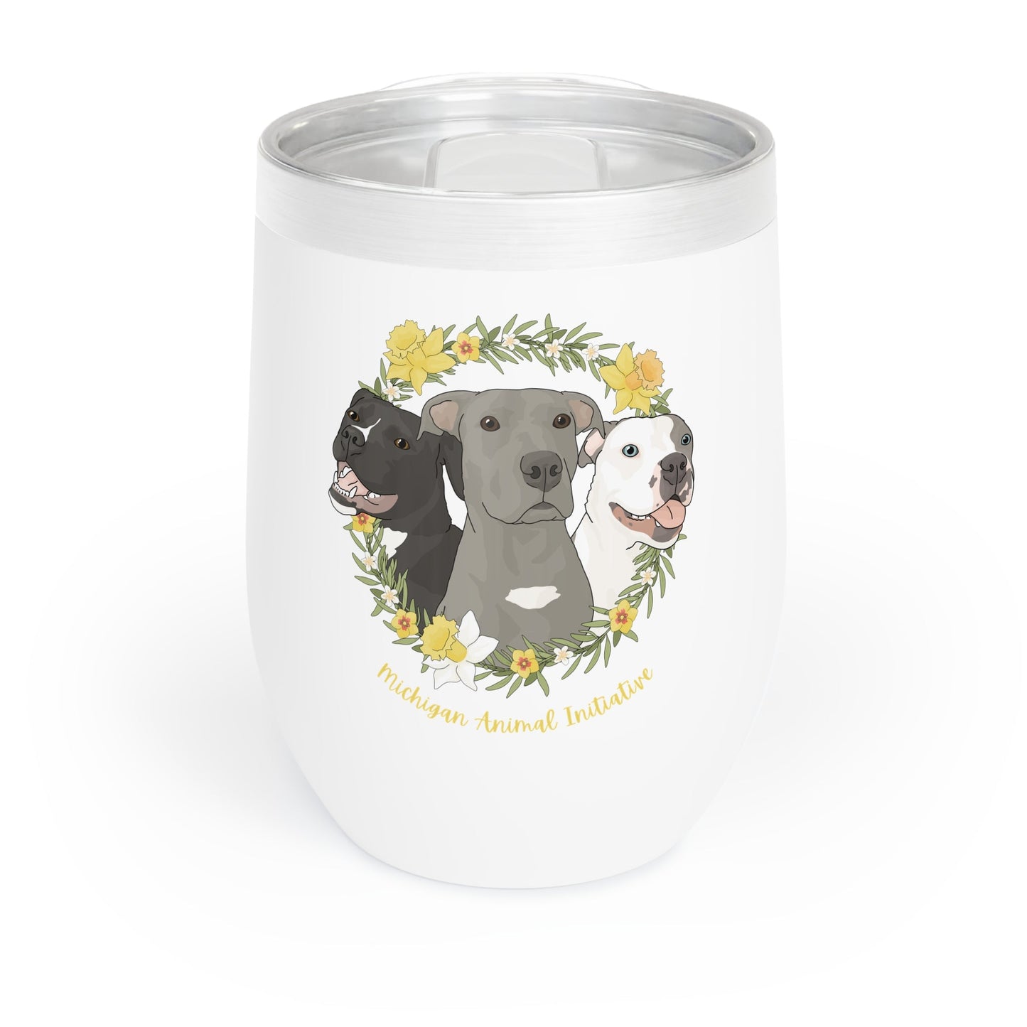 Michigan Animal Initiative | FUNDRAISER | Wine Tumbler - Detezi Designs - 10597667523705812555