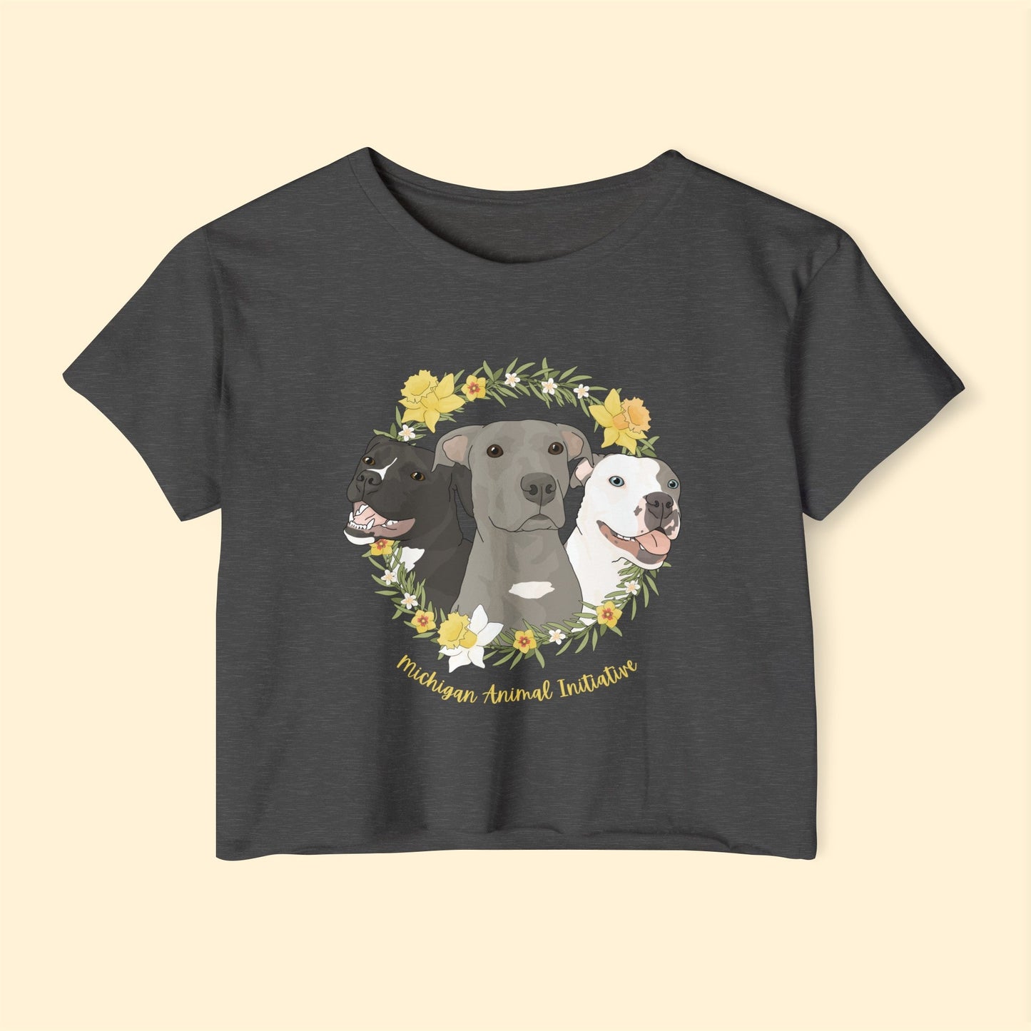 Michigan Animal Initiative | FUNDRAISER | Women's Festival Crop Top - Detezi Designs - 16215535582857250307