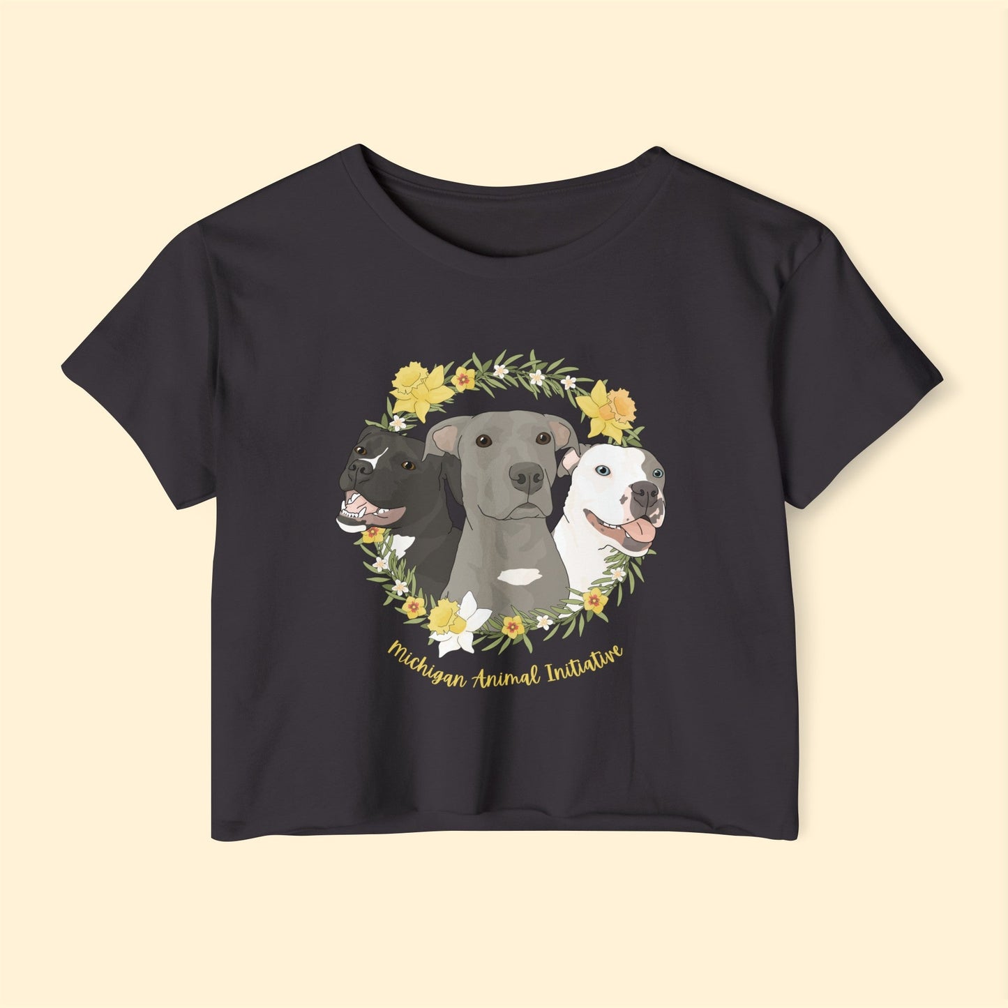 Michigan Animal Initiative | FUNDRAISER | Women's Festival Crop Top - Detezi Designs - 18673072536555052646