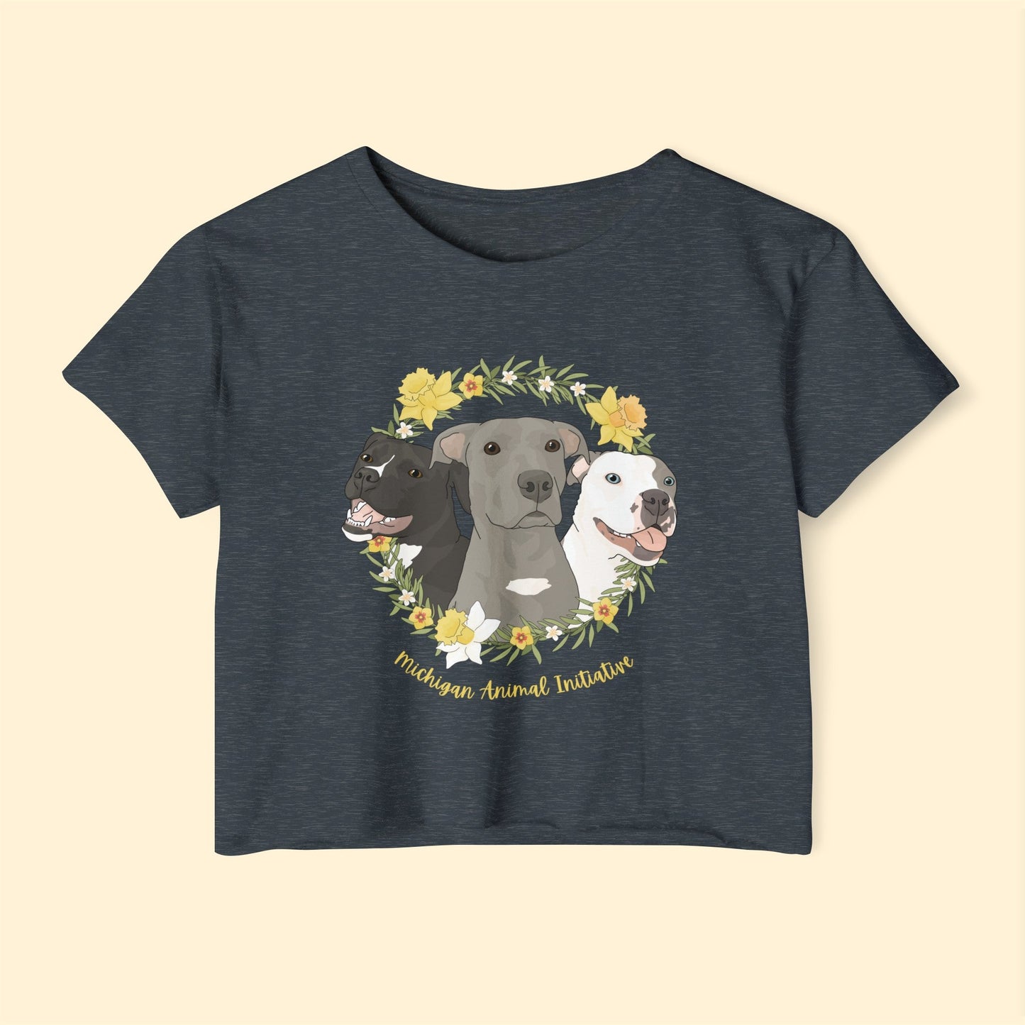 Michigan Animal Initiative | FUNDRAISER | Women's Festival Crop Top - Detezi Designs - 21851773408343970314