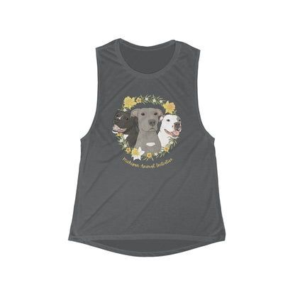 Michigan Animal Initiative | FUNDRAISER | Women's Flowy Scoop Muscle Tank - Detezi Designs - 23600256018490111307