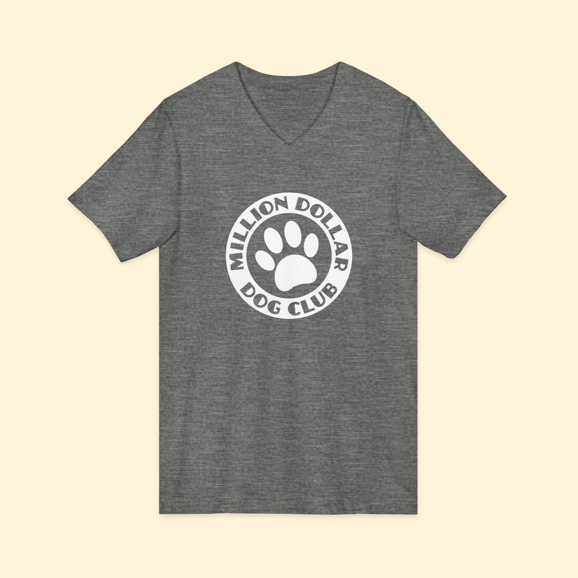 Million Dollar Dog Club | Unisex V - Neck Tee - Detezi Designs - 29064296184337871142