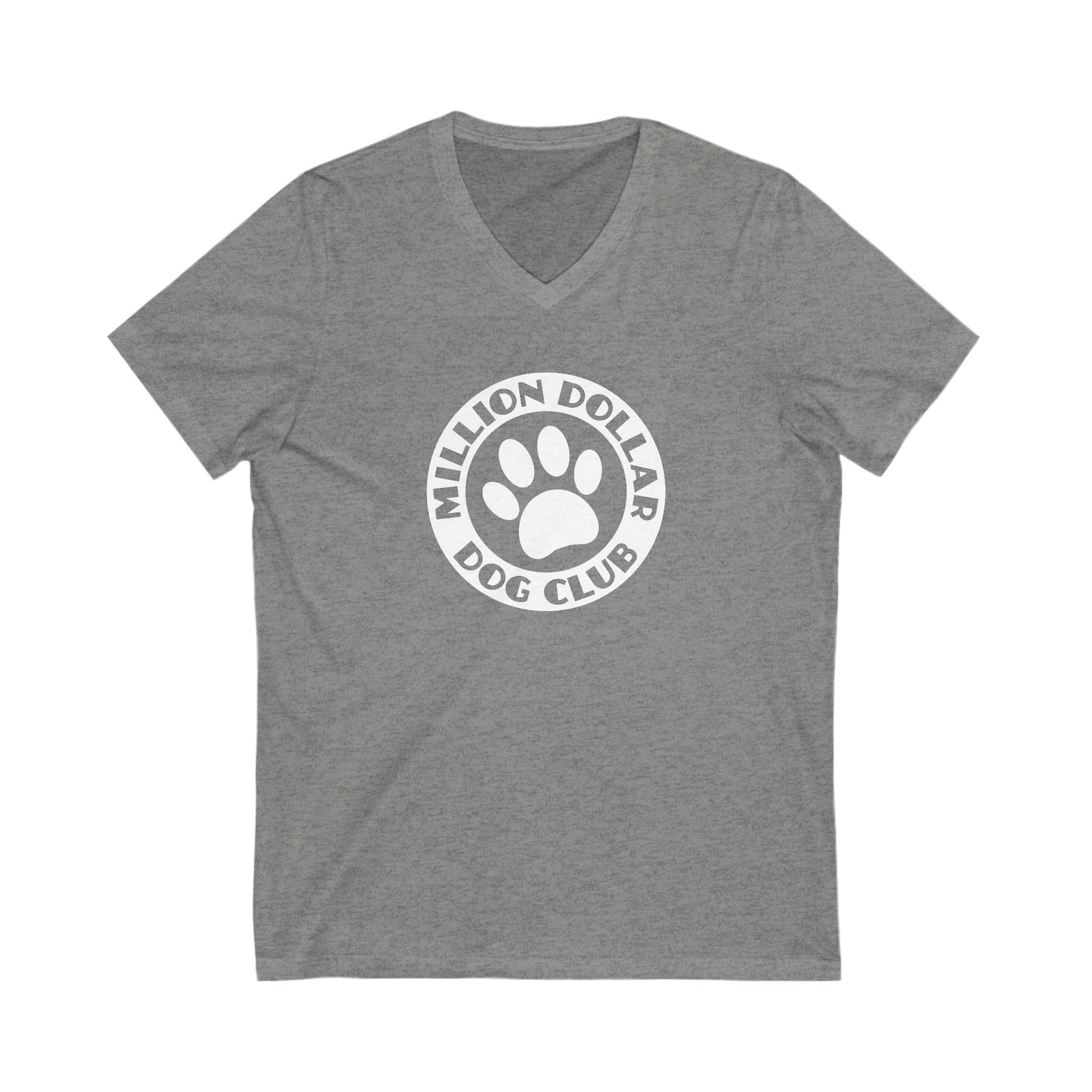 Million Dollar Dog Club | Unisex V - Neck Tee - Detezi Designs - 29064296184337871142