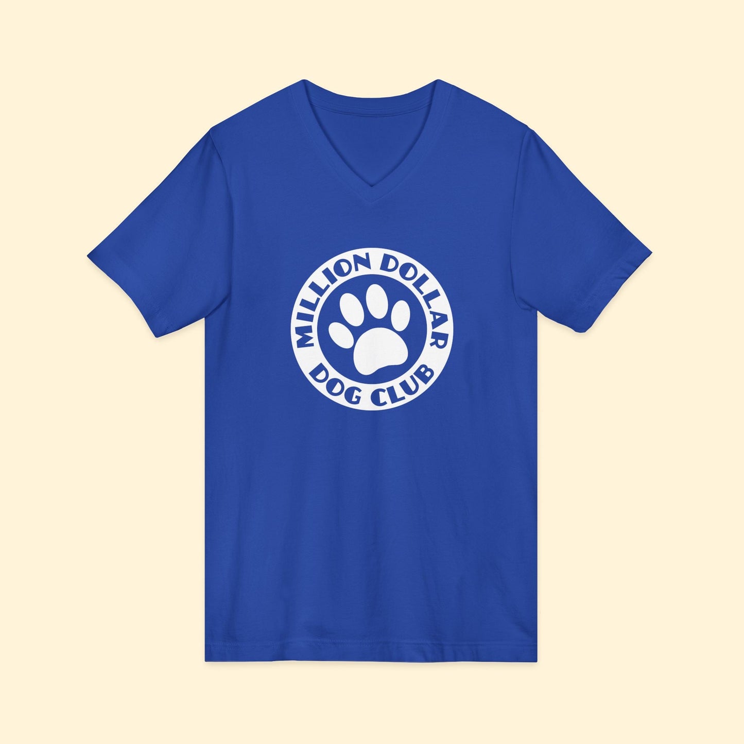 Million Dollar Dog Club | Unisex V - Neck Tee - Detezi Designs - 29611541031879412997