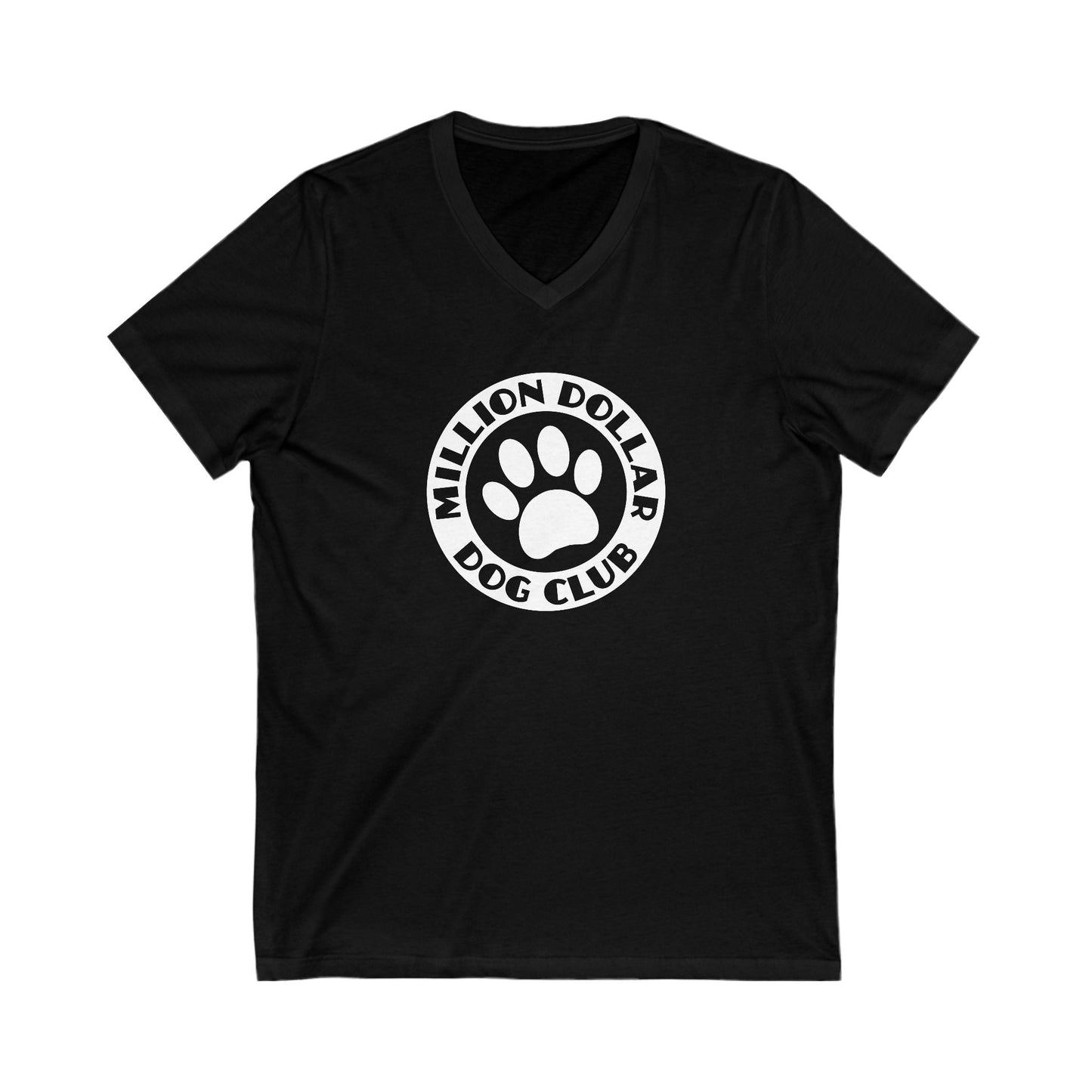 Million Dollar Dog Club | Unisex V - Neck Tee - Detezi Designs - 53233806281377779608