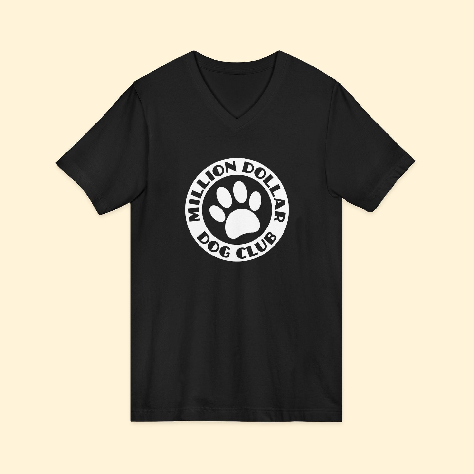 Million Dollar Dog Club | Unisex V - Neck Tee - Detezi Designs - 53233806281377779608