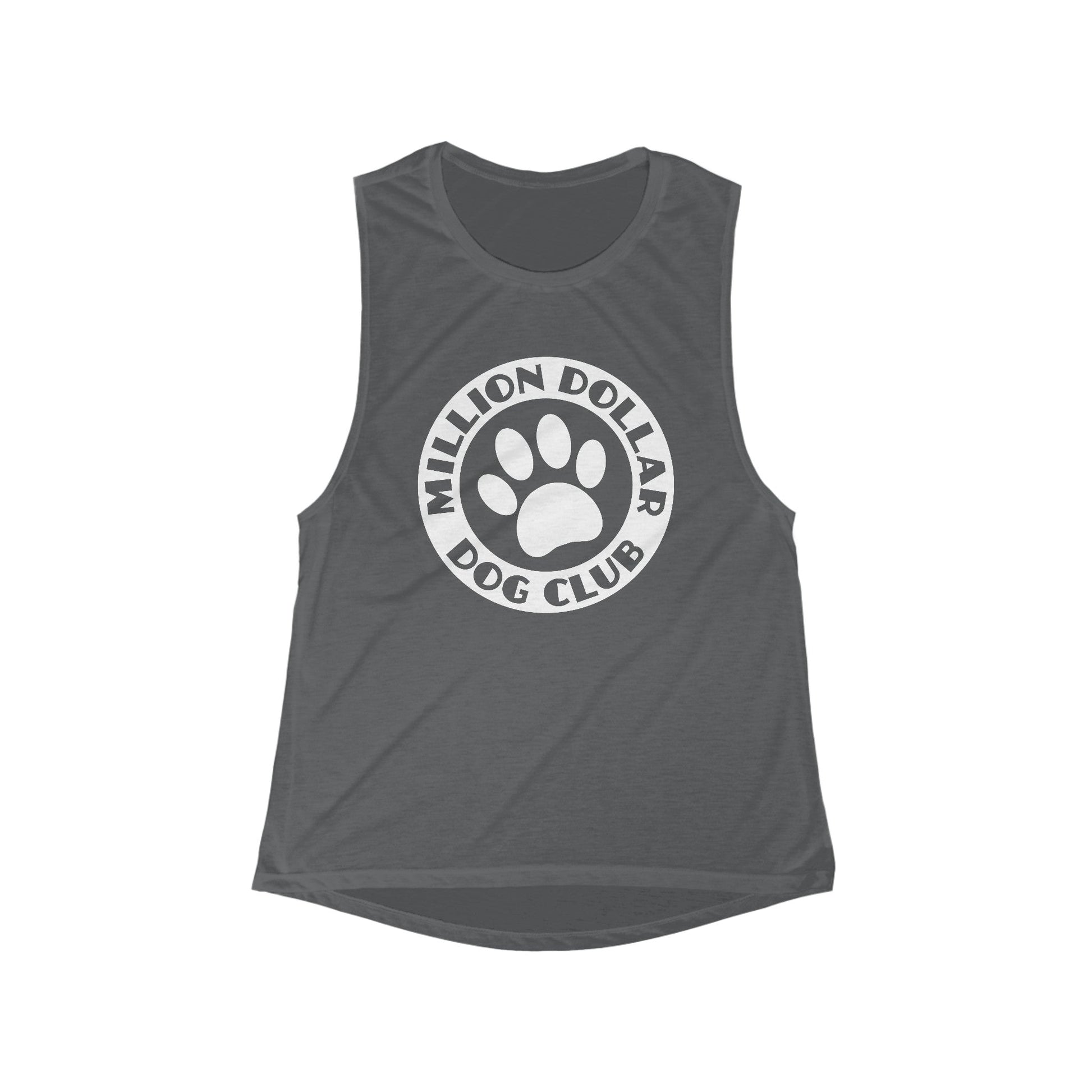 Million Dollar Dog Club | Women's Flowy Scoop Muscle Tank - Detezi Designs-21747120978725702620