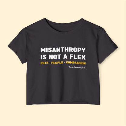 Misanthropy Is Not A Flex | FUNDRAISER for Bronx Community Cats | Festival Crop Top - Detezi Designs - 32021815210199590930