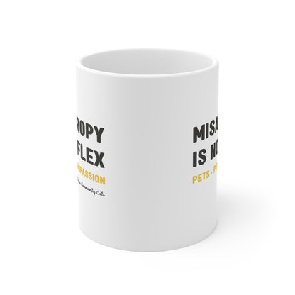 Misanthropy Is Not A Flex | FUNDRAISER for Bronx Community Cats | Mug - Detezi Designs - 18421575851121725681