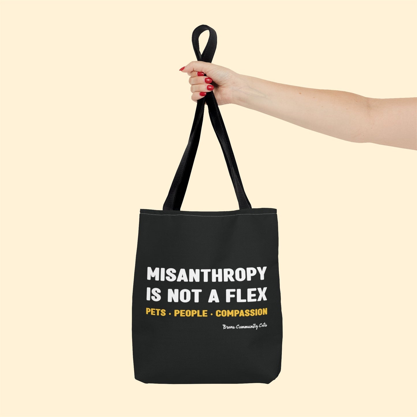 Misanthropy Is Not A Flex | FUNDRAISER for Bronx Community Cats | Tote Bag - Detezi Designs - 13005346610532397389